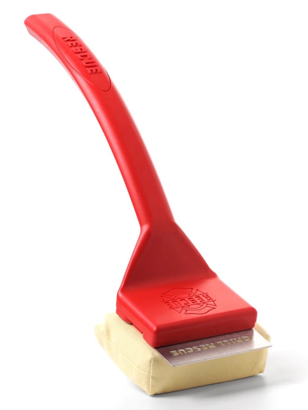 Grill Rescue- Red Grill Scraper Brush - Heavy Duty Bristle-Free Cleaner